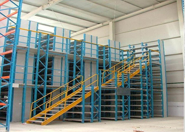 Pallet Rack Desteklenmiş Mezzanine, Çelik Depo Mezzanine Yerler Depolama için