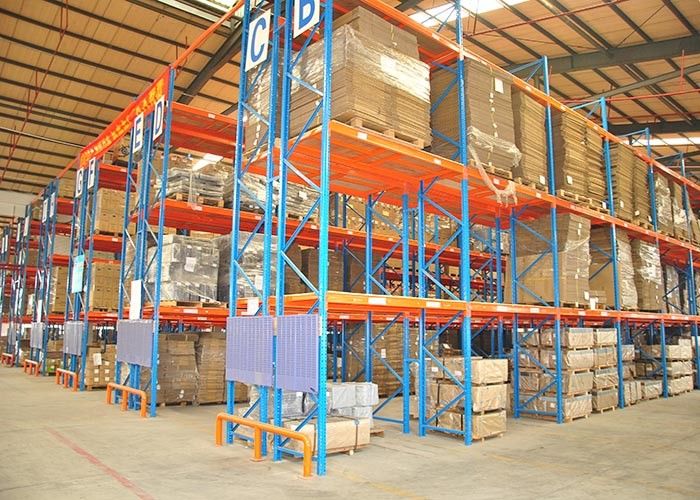 1500 kg/pallet Endüstriyel Çelik Depolama Raftları Ağır Görevli Depolama Raftları Pallet Depolama Raftları