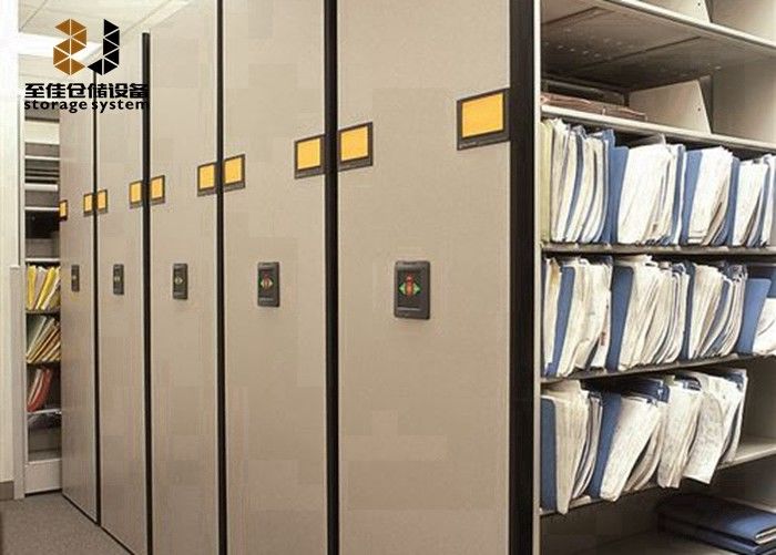 0.8-2.5 mm Hareketli Dosya Dolapları Raf Sistemi Sıçan geçirmez Yüksek yoğunluklu Depolama Sistemi