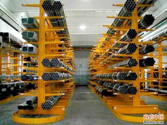 Çelik boru kantiliver pallet rafları, ağır yüklü kantiliver raf sistemi