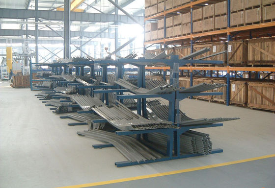 Çelik boru kantiliver pallet rafları, ağır yüklü kantiliver raf sistemi