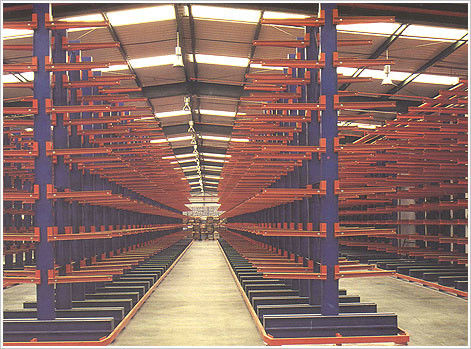 Endüstriyel Çelik Kantelever Boru Rack Heavy Duty Depo CE Sertifikası