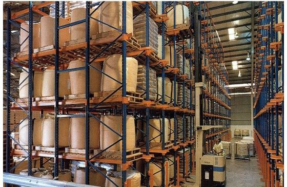 Düzenlenebilir sürücü pallet raf sistemi, soğuk depolama için pallet raf depolama sistemleri