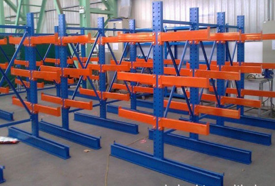 Düzenlenebilir Ağır Güçlü Kantelever Racking Sistemi Özel Boyut