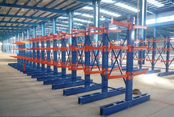 Düzenlenebilir Ağır Güçlü Kantelever Racking Sistemi Özel Boyut