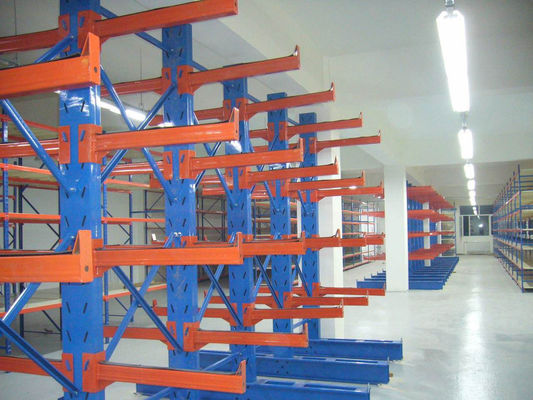 Karbon Çelik Q235 Kantelever Depo Rackları, Hammadde Depo Rackları