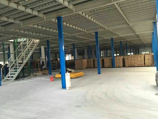 Güvenlik çelik yapısı Endüstriyel Mezanin zeminleri, Montajlı Mezanin depolama platformu