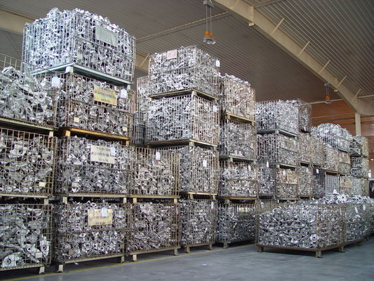 Galvanizli Hareketli Metal Tel Kafesleri, Tel Ağı Depolama Konteyneri