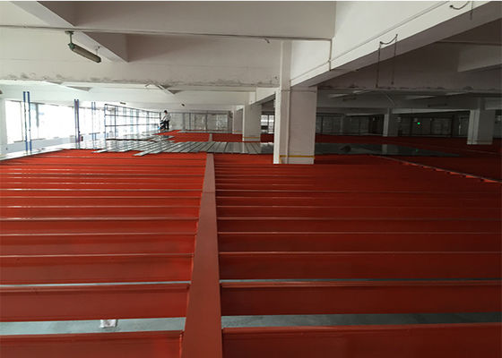 Long Span Endüstriyel Mezzanine Zeminleri Depo depolama için çelik yapısı