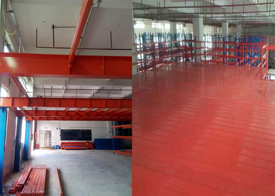 Long Span Endüstriyel Mezzanine Zeminleri Depo depolama için çelik yapısı
