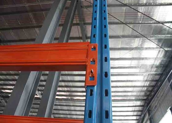 Customzied Güçlü Depo Pallet rafları Saldırılmış Galvanizli Tel Ağı Çatı ile