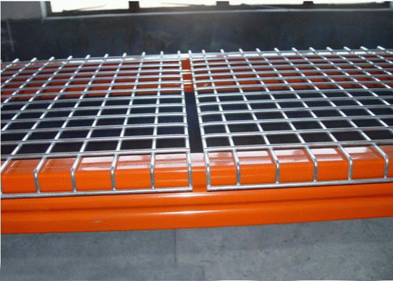 Customzied Güçlü Depo Pallet rafları Saldırılmış Galvanizli Tel Ağı Çatı ile