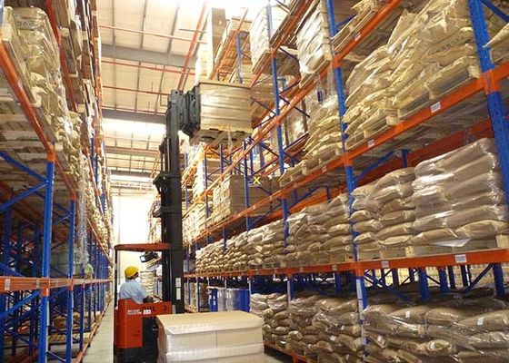Soğuk olarak yuvarlanmış ayarlanabilir ağır yük rafları, depo için endüstriyel depo rafları