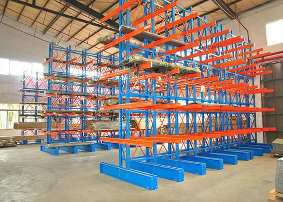 Karbon Çelik Kantarlı Pallet Racking Çift Taraflı Ağır Görevli Endüstriyel Kantarlı Raf
