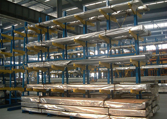 Depoda plywood depolama için ağır görevli kantilever palet rafları