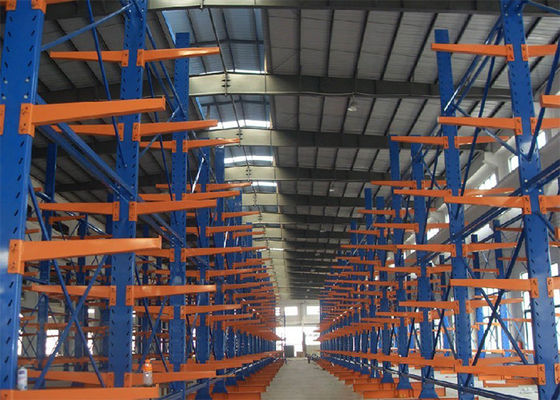 Karbon Çelik Q235 Kantelever Depo Rackları, Hammadde Depo Rackları