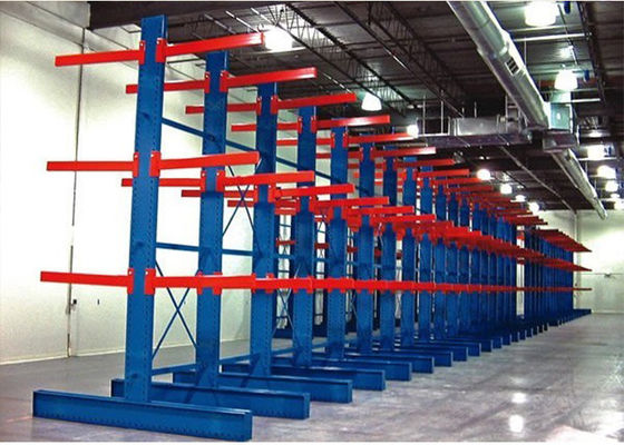 Q235B Çelik Çifte Yanlı Kantilye Racking, Kantilye Kereste Depolama Racks