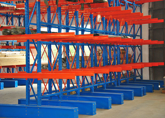 Çifte Yan Yapısal Kantelever Pallet Racking Ağır Görevli Özel Boyut