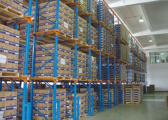 5000mm Yüksek Hacimli Sürücü Depo için Soğuk Dönüştürülmüş Palet Racking