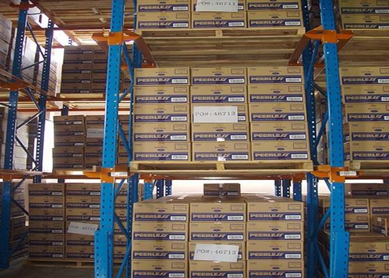 5000mm Yüksek Hacimli Sürücü Depo için Soğuk Dönüştürülmüş Palet Racking