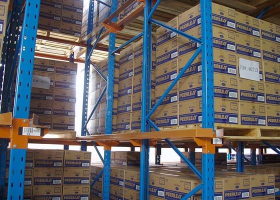 5000mm Yüksek Hacimli Sürücü Depo için Soğuk Dönüştürülmüş Palet Racking