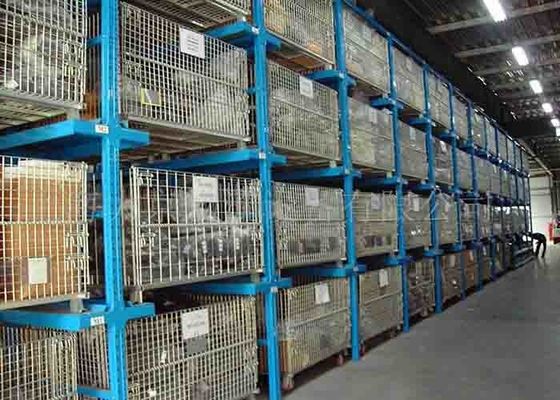 Depo Sürücüsü Palet Racking Anti Korozyon Geri İtmek Palet Racking Sistemleri