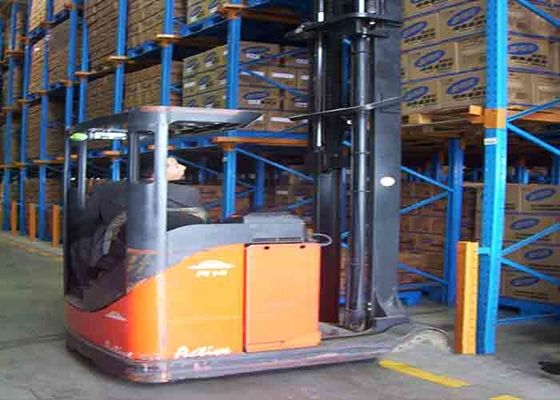 Depo Sürücüsü Palet Racking Anti Korozyon Geri İtmek Palet Racking Sistemleri