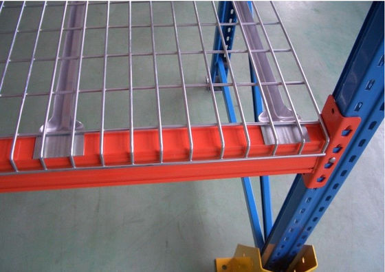 Customzied Güçlü Depo Pallet rafları Saldırılmış Galvanizli Tel Ağı Çatı ile