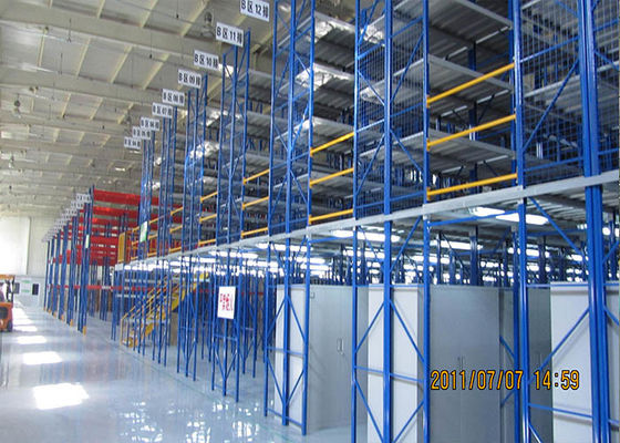 Pallet Rack Desteklenmiş Mezzanine, Çelik Depo Mezzanine Yerler Depolama için
