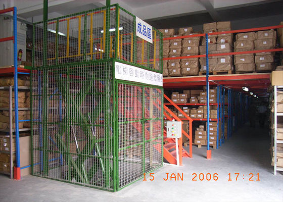 Rack Desteklenmiş Mezzanine Endüstriyel Çelik Depolama Rackları Racking Çerçeveleri ile Soğuk Dolaştırılmış Racks