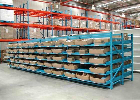 Toplanmış Endüstriyel Çelik Depo Rackları, Yerçekimi Akışlı Palet Racking Sistemleri
