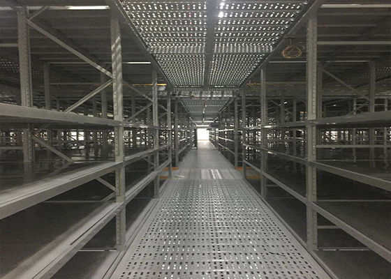 Büyük Depolar için Gri Rak Desteklenen Mezzanine Çelik Raf Sistemleri