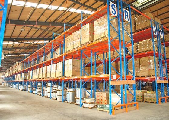 1500 kg/pallet Endüstriyel Çelik Depolama Raftları Ağır Görevli Depolama Raftları Pallet Depolama Raftları