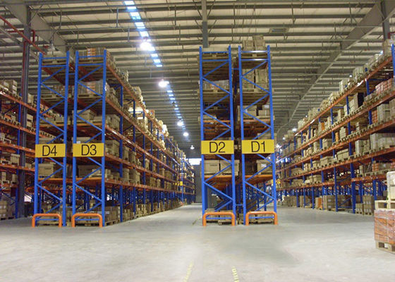 Düzenlenebilir Endüstriyel Çelik Depolama Rackları 1000kg/pallet Çift Derin Pallet Racking