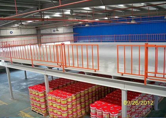 Güvenlik çelik yapısı Endüstriyel Mezanin zeminleri, Montajlı Mezanin depolama platformu