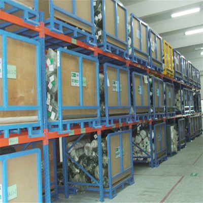 Q235 Yüklenebilir Palet Kafesleri Endüstriler Metal Ağı Depolama Kapları