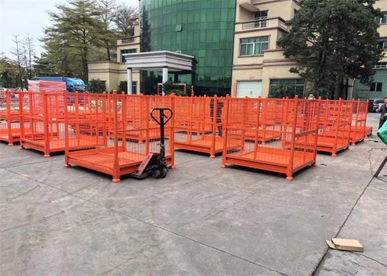 Metal Özel Kumaş Rulo Katlanabilir Yüklenebilir Depo Rafları