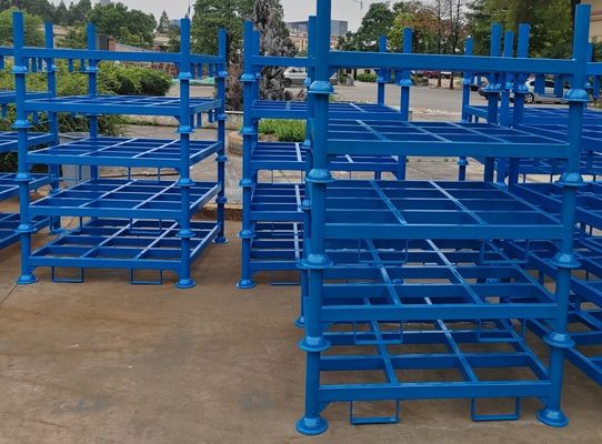 Mavi akıntı depolama endüstriyel metal depolama yığma rafları