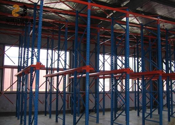 Endüstriyel Sürücü Palet Racking Ağır Görevli Geri İtmek Palet Racks