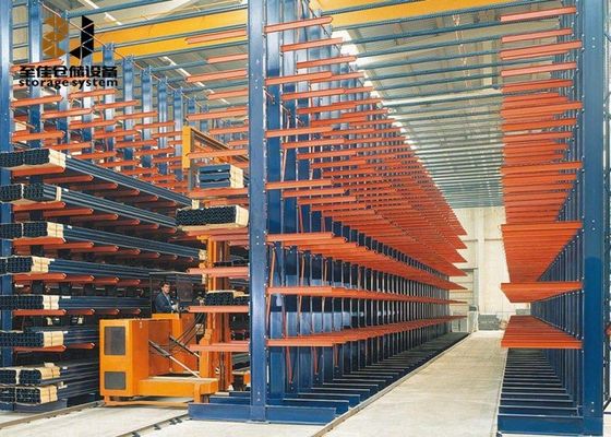Toz kaplama kantilever pallet rafları özel boyutlu