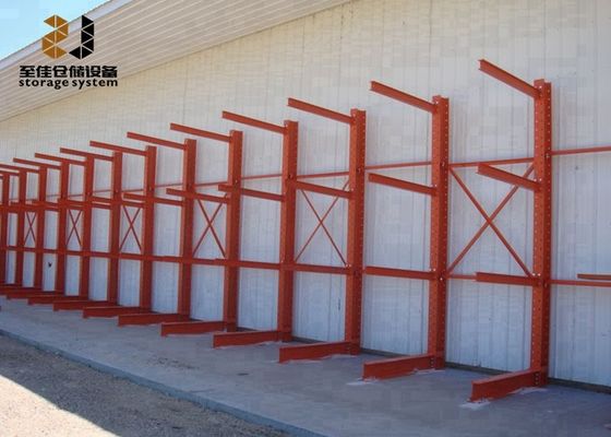 Toz kaplama kantilever pallet rafları özel boyutlu