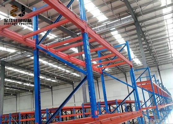 Güç kaplama müşteri boyutu 2000-6500 mm Yükseklik Pallet Rack Yerçekimi rafları