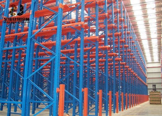 Güç kaplama müşteri boyutu 2000-6500 mm Yükseklik Pallet Rack Yerçekimi rafları