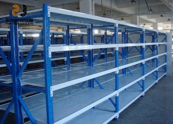 Depolama için toz kaplı galvanizli endüstriyel metal raflar
