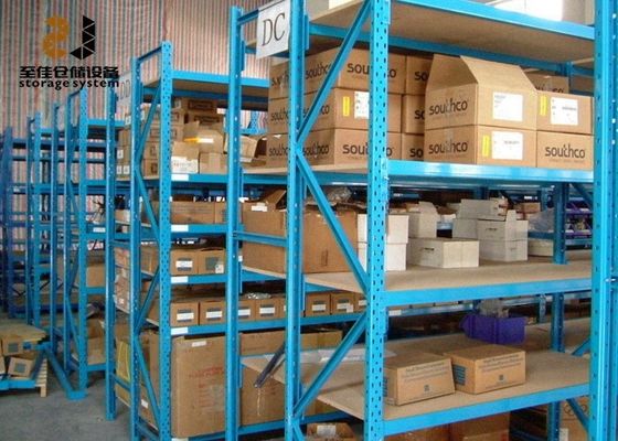 Depolama için toz kaplı galvanizli endüstriyel metal raflar