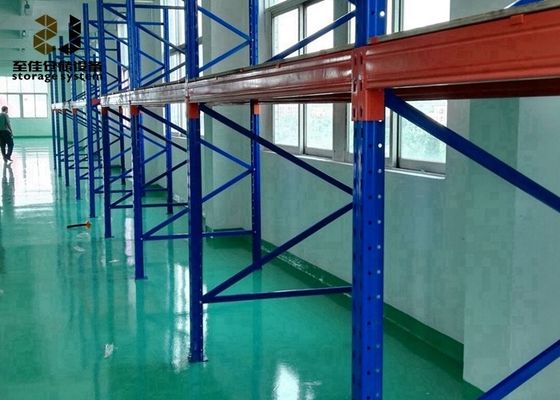Güç kaplamalı ağır yük depolama rafı / depo palet rafı üreticileri