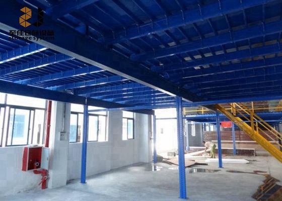 Çelik Q235 / 245 Boltsuz / Rivet Rafı, Depo Mezzanine Zemin Bina