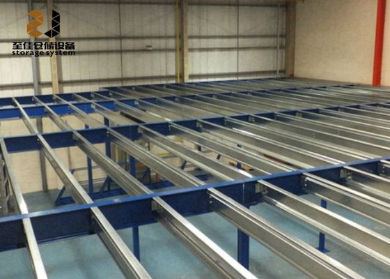 Çelik Q235 / 245 Boltsuz / Rivet Rafı, Depo Mezzanine Zemin Bina