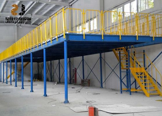 500kg-1500kg/sqm Metal Mezzanine Zemin Sistemleri Epoksi Tozla Kaplı Bitirme