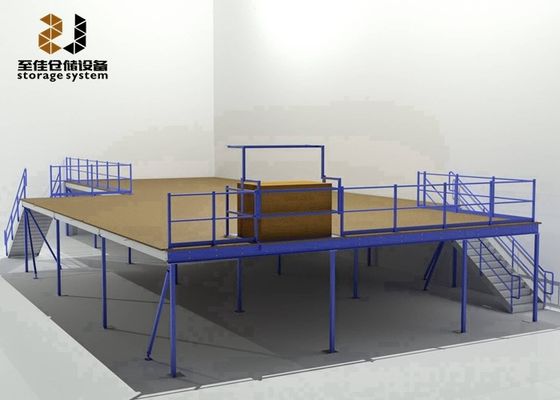 Boltsuz / Rivet Raft Max 6000mm Depo kullanımı için dikey Mezzanine Deck